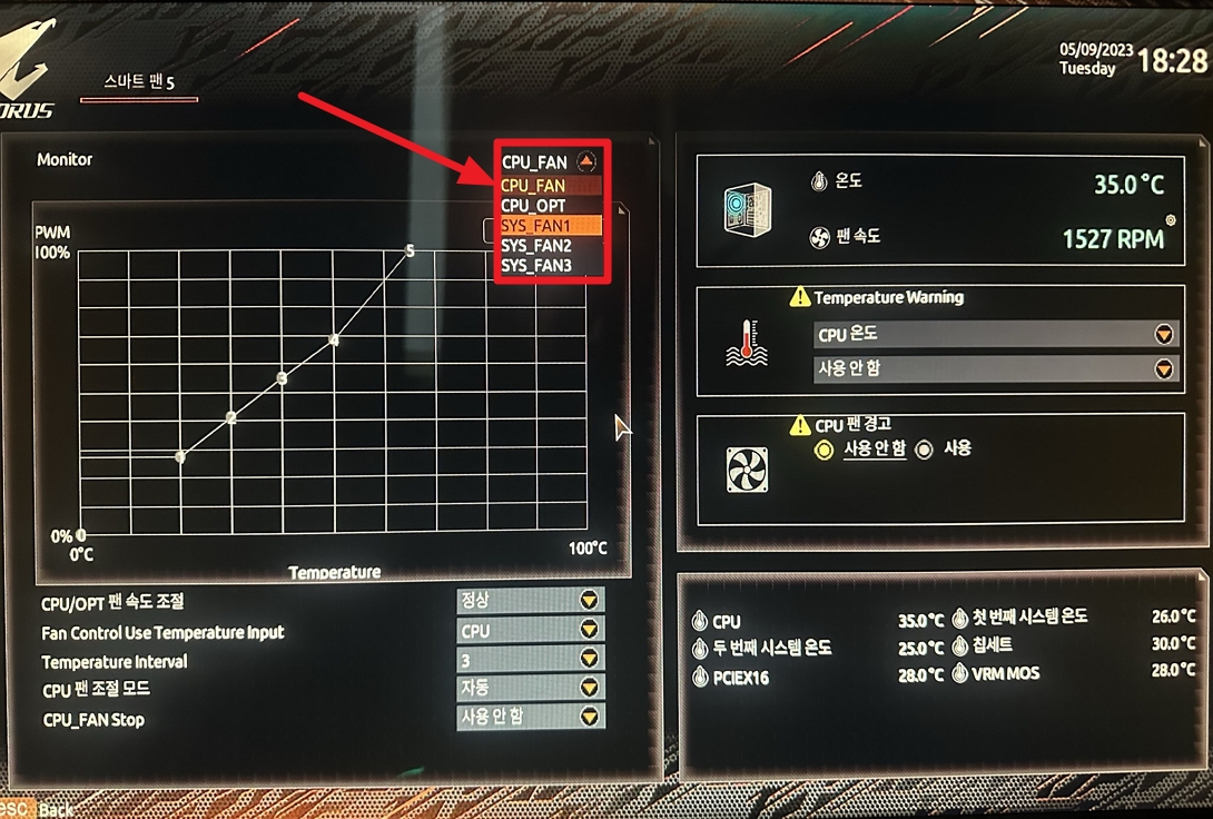 b550 메인보드 cpu 속도 조절