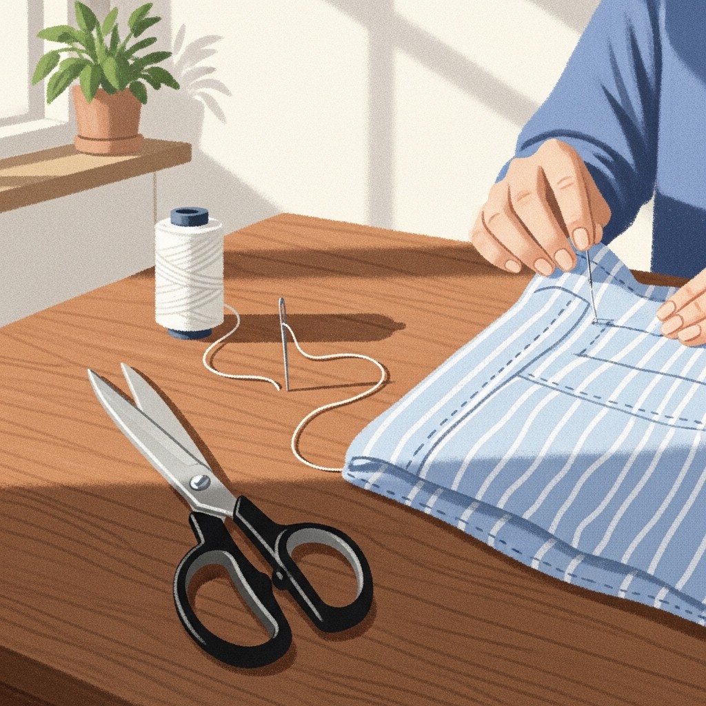 셔츠 원단 에코백 제작