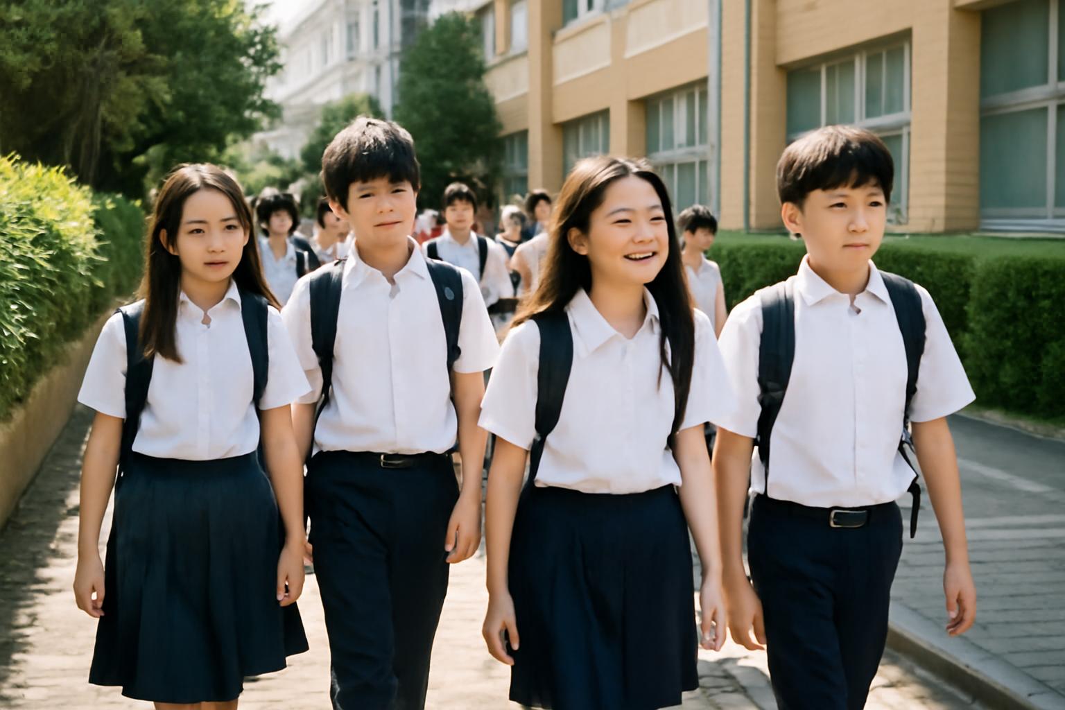 중학생 하교시간