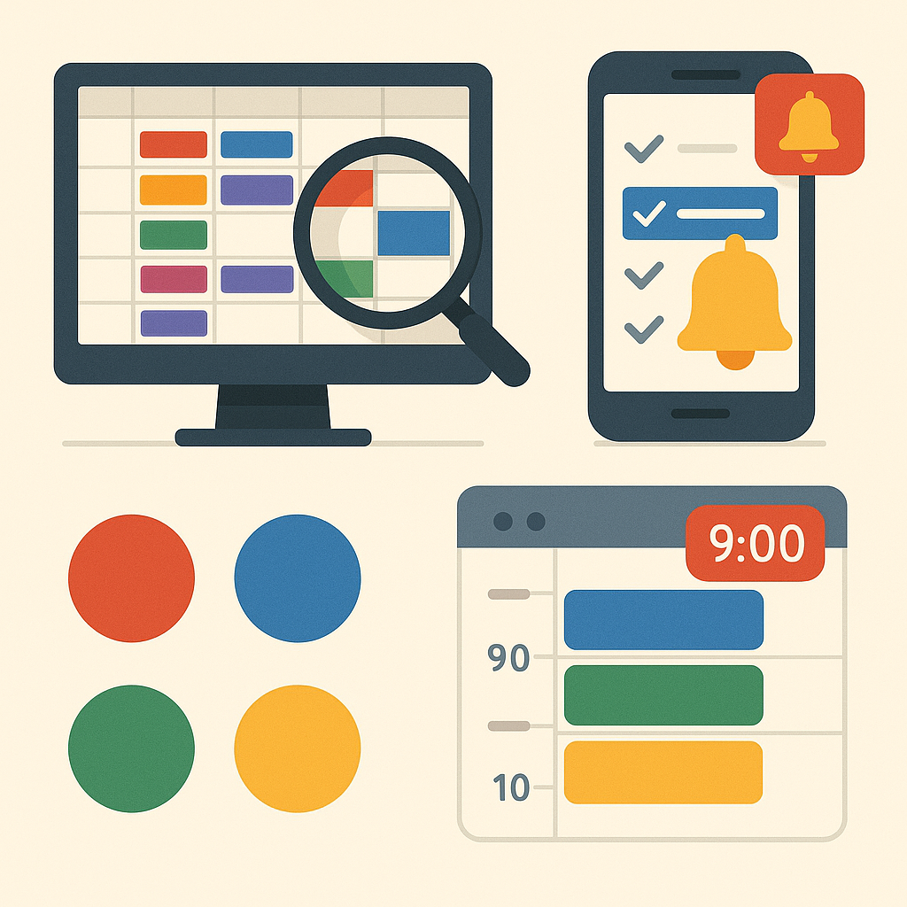 구글 캘린더 색상.리마인더로 일정 관리 고도화 사진