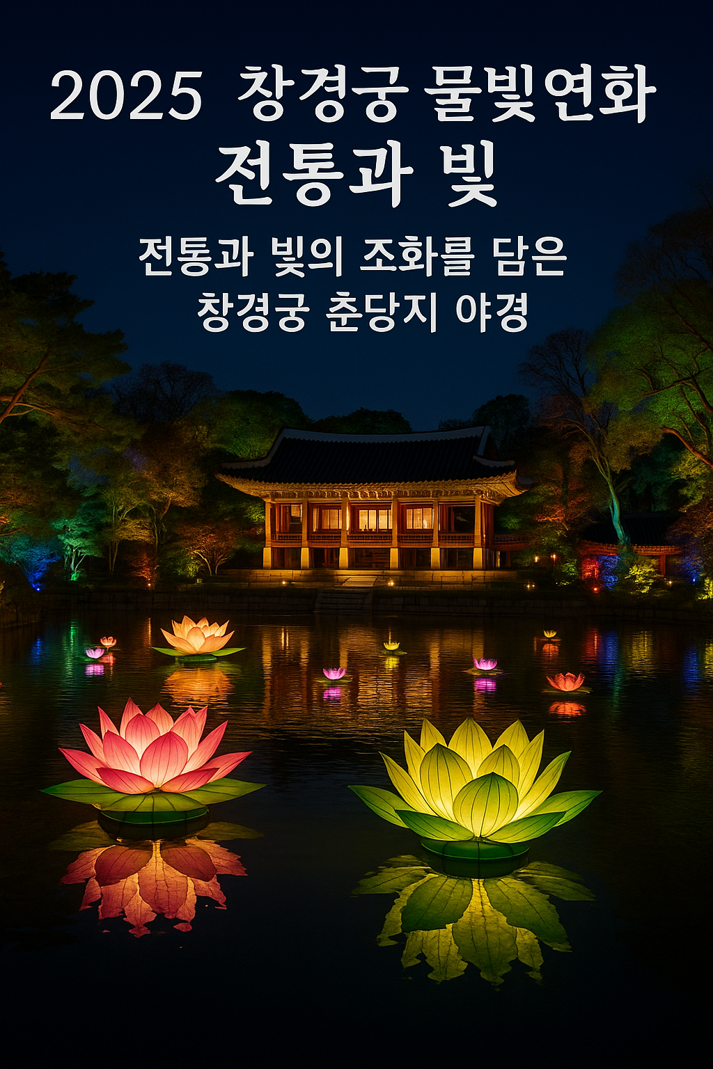 전통과 밫의 조화를 담은 창경궁 춘당지 이미지 사진