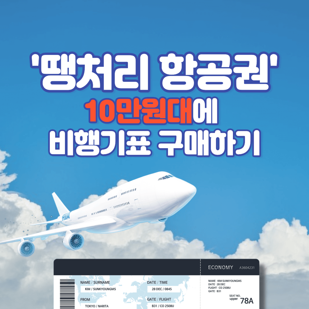 땡처리항공권-저렴한항공권구매하기