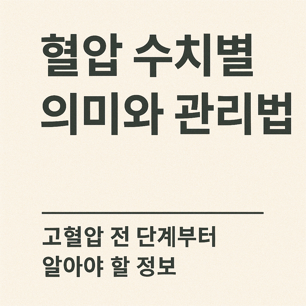 혈압 수치별 의미와 관리법 ❘ 고혈압 전 단계부터 알아야 할 정보.
