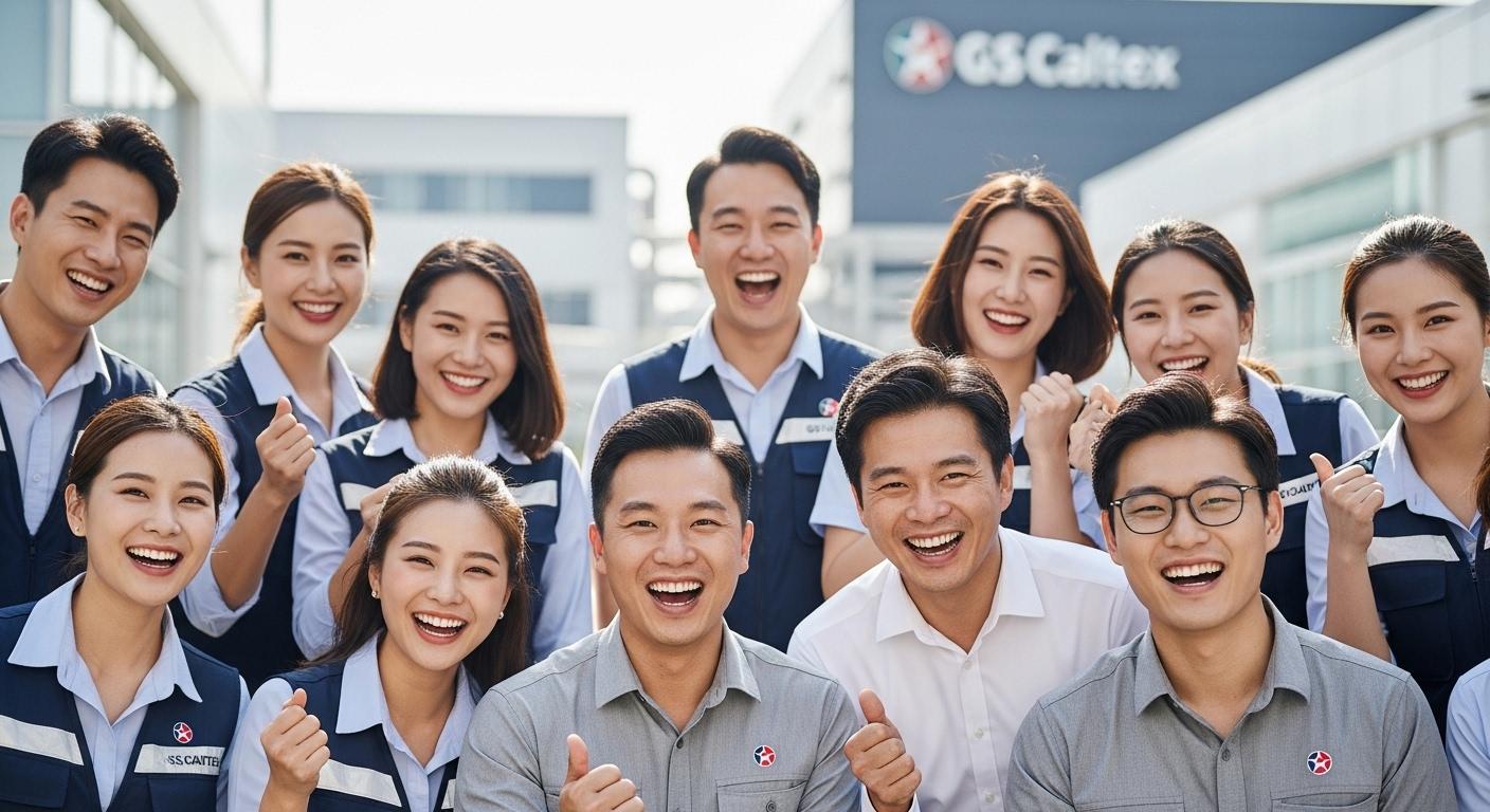 기뻐하는 GS칼텍스