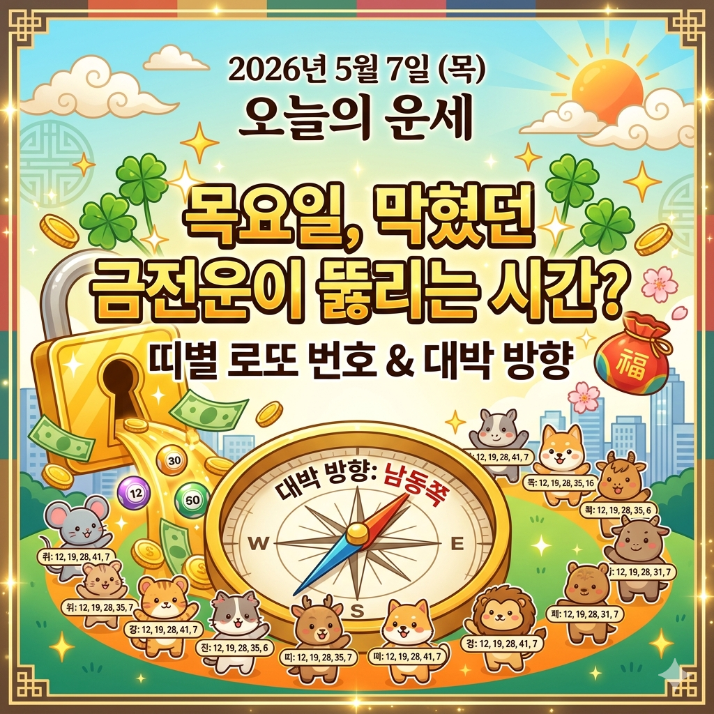 5월7일 오늘의 운세