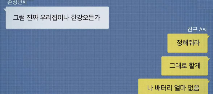 손정민-친구-대화내용