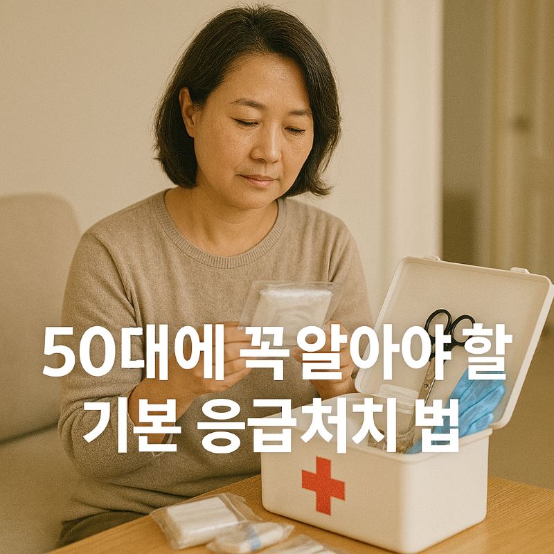 50대에 꼭 필요한 응급처치법 TOP 5 이미지