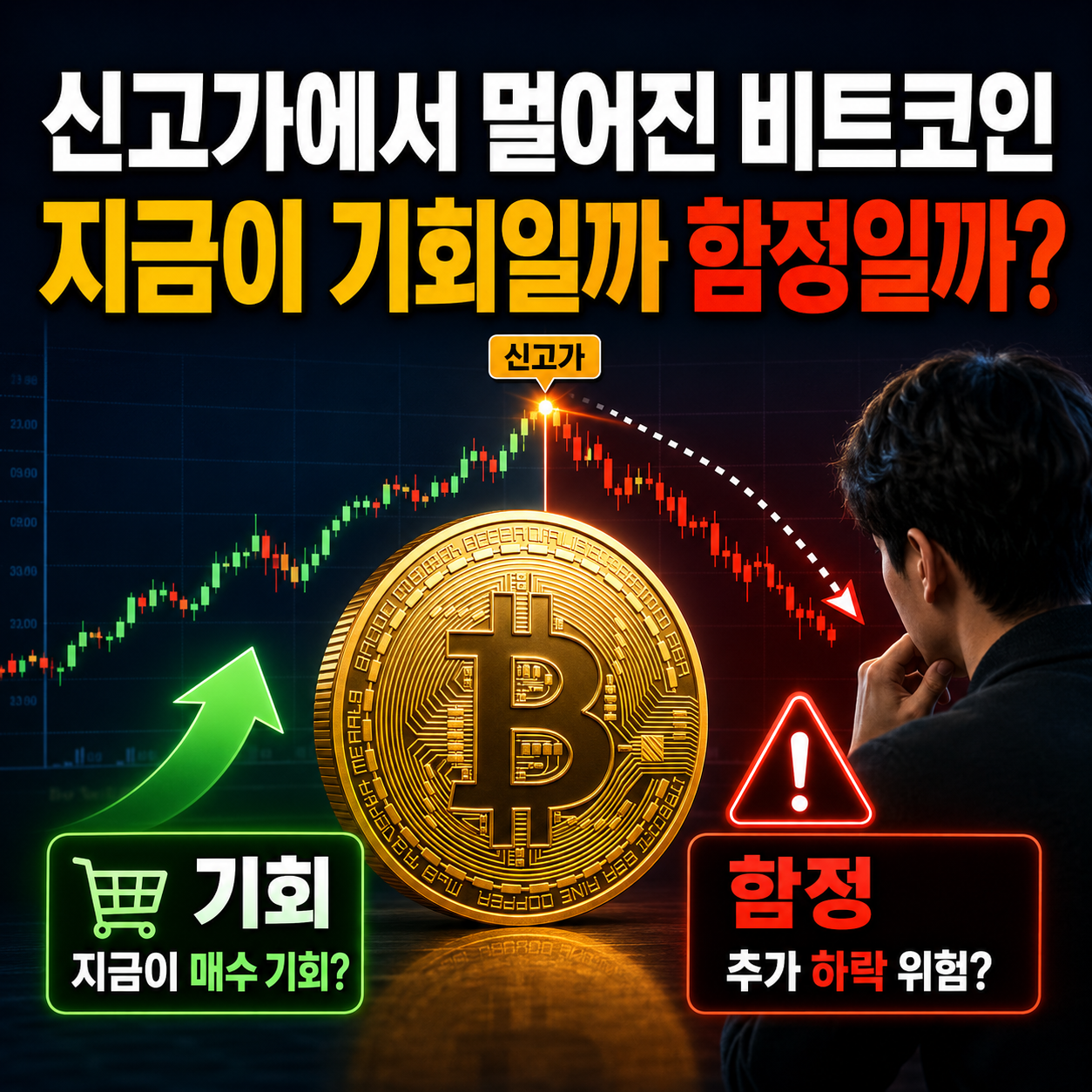 신고가에서 멀어진 비트코인, 기회인지 함정인지 대비한 경제 썸네일