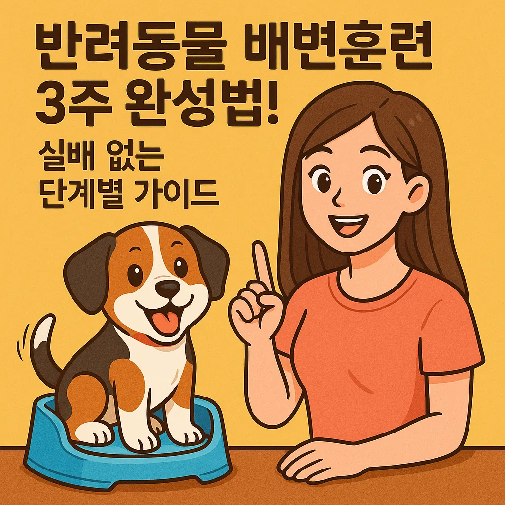 반려동물 배변훈련 3주 완성법! 실패 없는 단계별 가이드