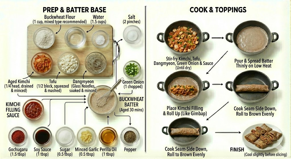 메밀전병 황금레시피