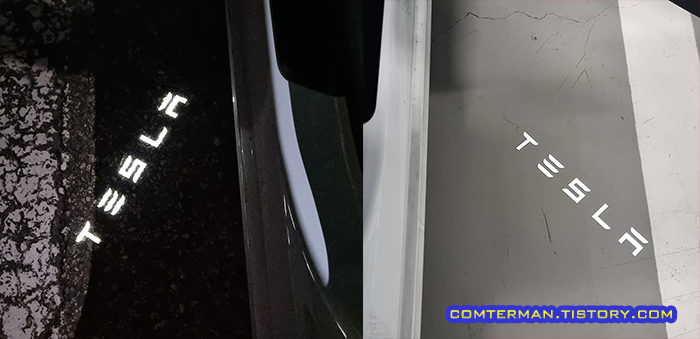 테슬라 모델3 하이랜드 프로젝션 램프 주야간 밝기