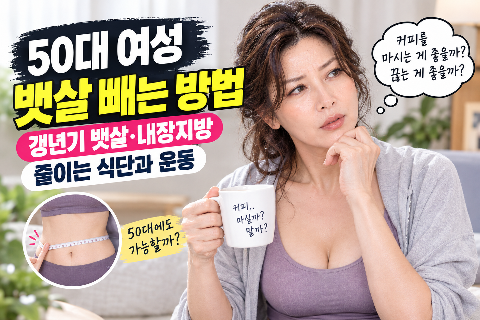 50대 여성 뱃살 빼는 방법