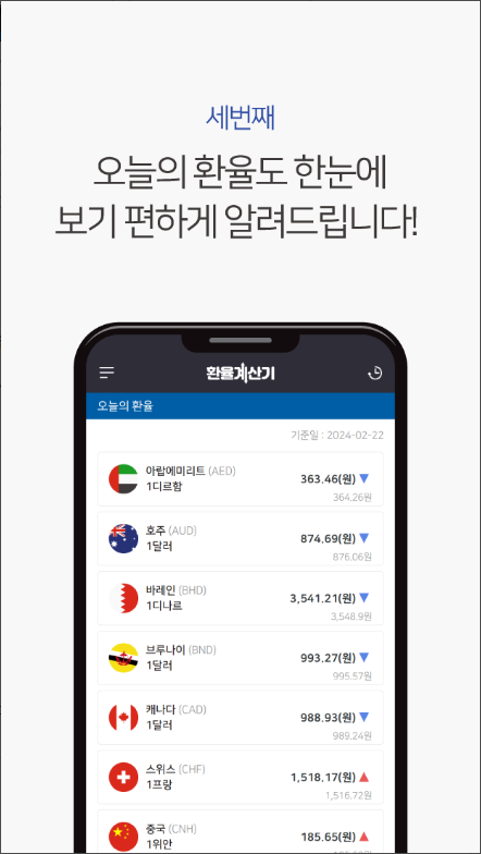 환율계산기, 환율 정보 조회하기