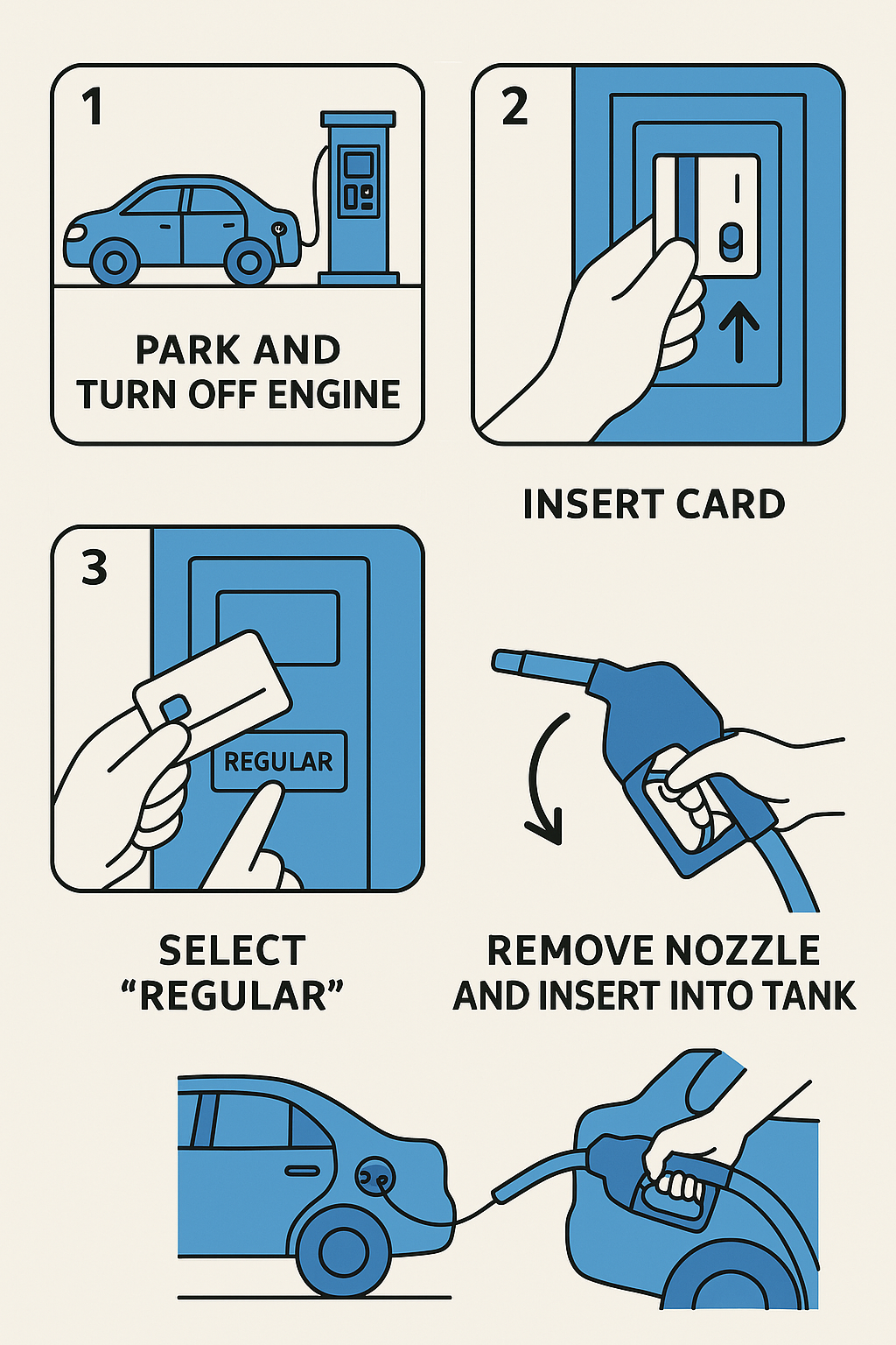 엘에이 주유 가이드 포스터 이미지 사진
