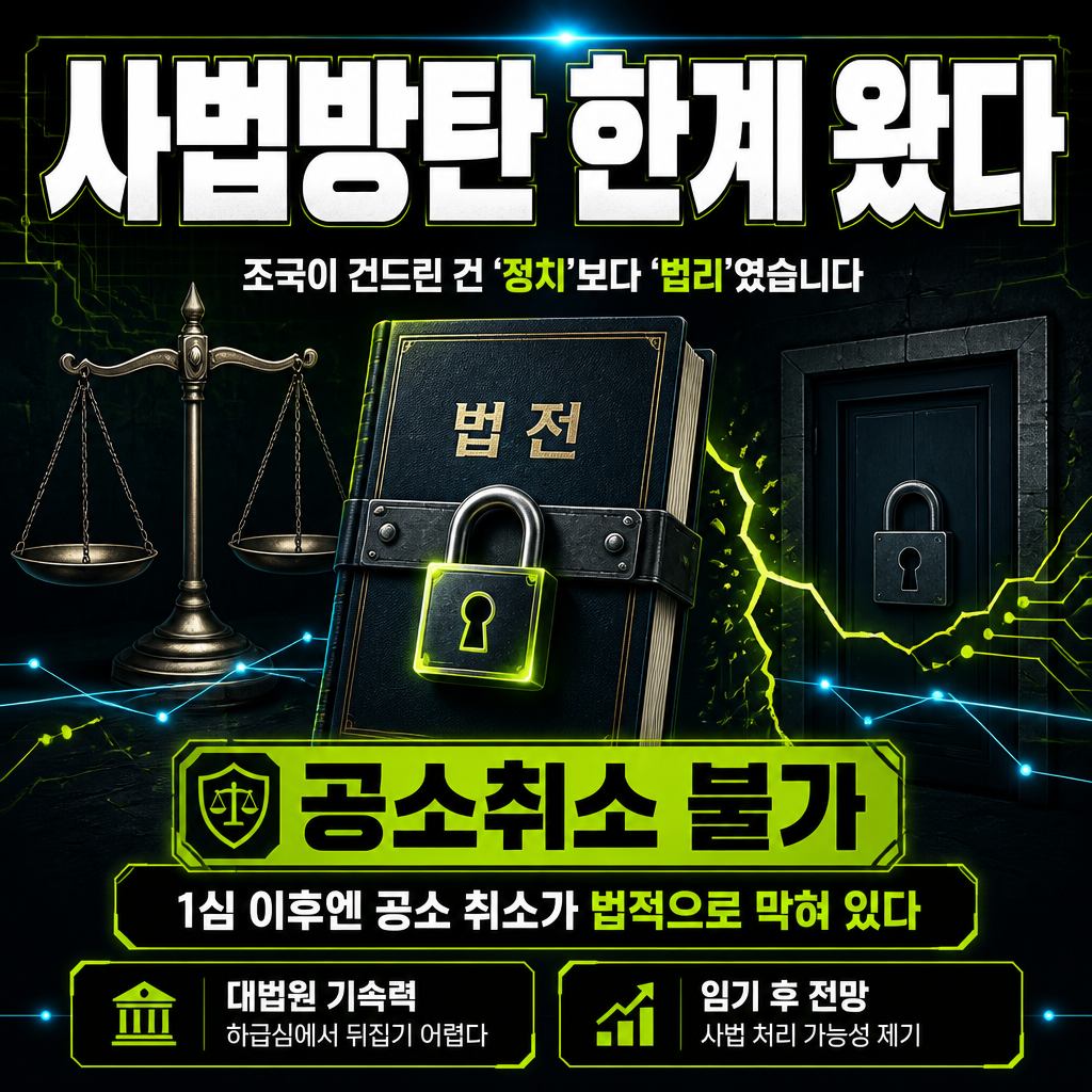사법방탄 한계 왔다