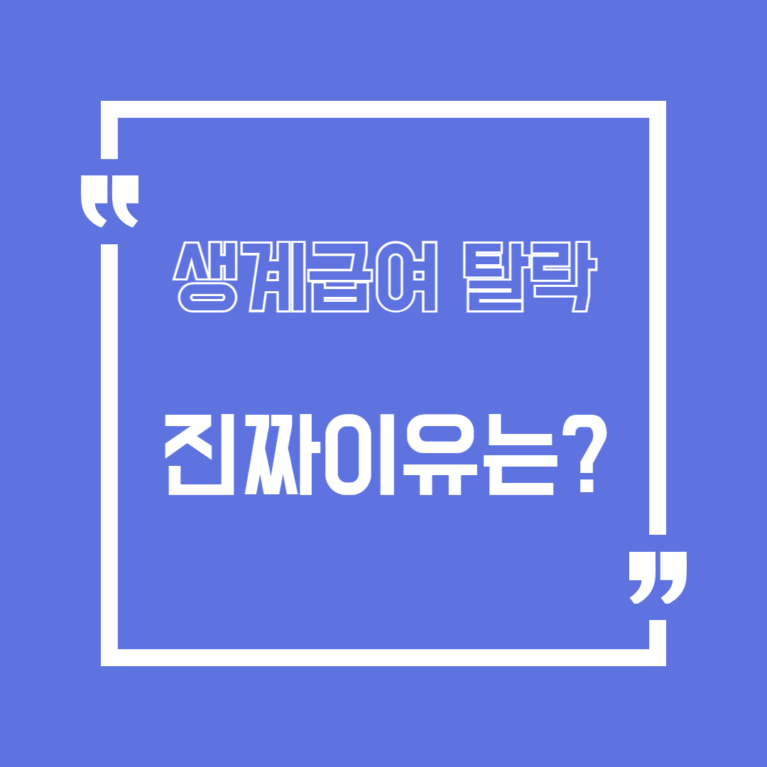 2025년 생계급여 지급 기준 완벽 정리|탈락 사유·재산·자동차 기준까지 한눈에