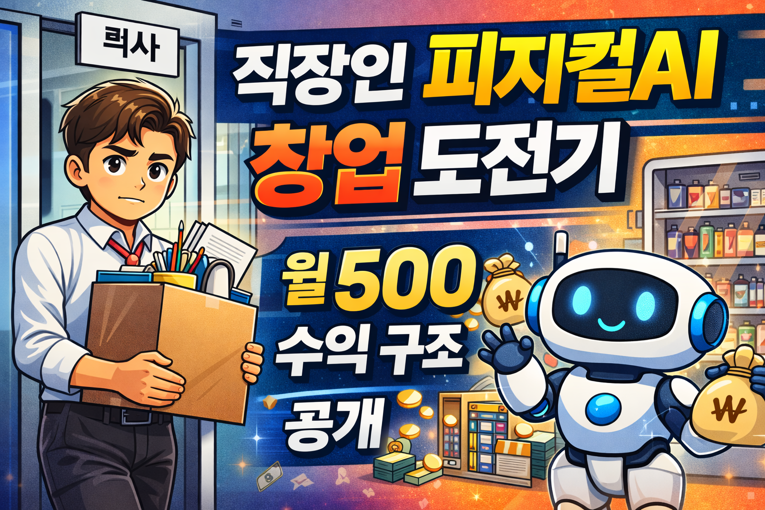 직장인 퇴사 후 피지컬AI 창업 도전기, 월 500 수익 구조 공개