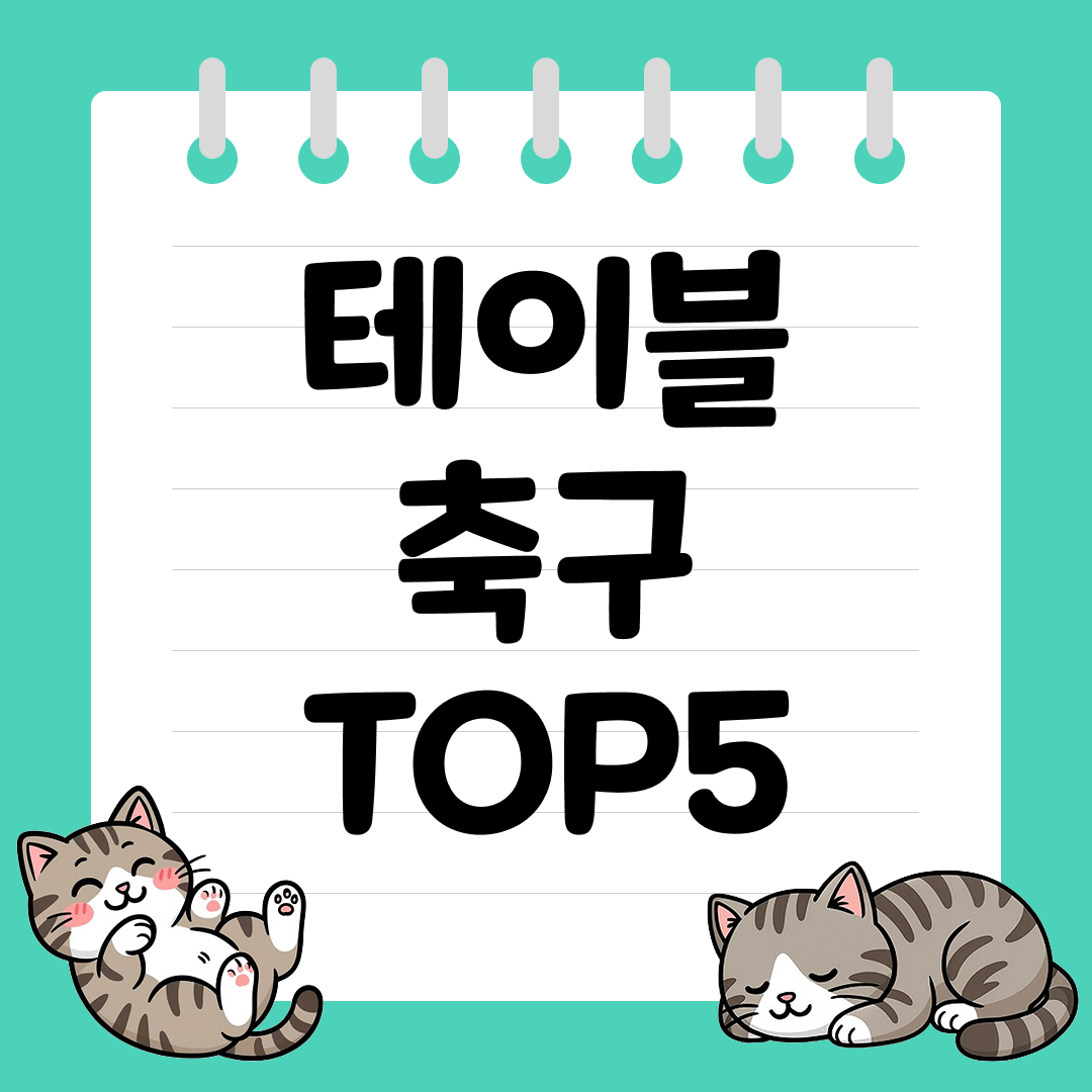 집에서도 즐기는 미니 스포츠! 테이블 축구 추천 순위 TOP5