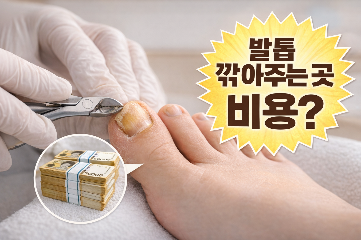 발톱 깎아주는 곳 비용 얼마?