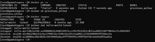 도커 이미지 제거