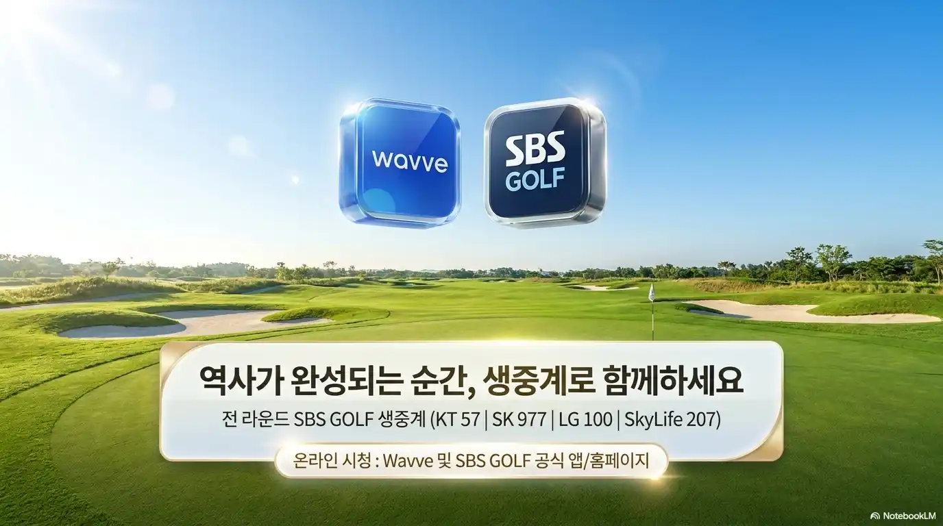 두산 매치플레이 중계 방송 채널 및 채널 번호와 모바일 웨이브