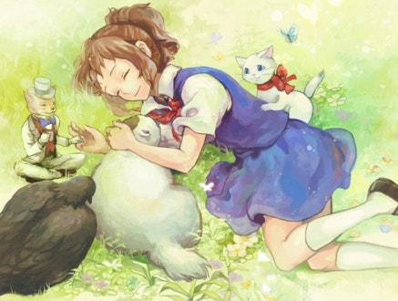 고양이의 보은 귀여운 이미지