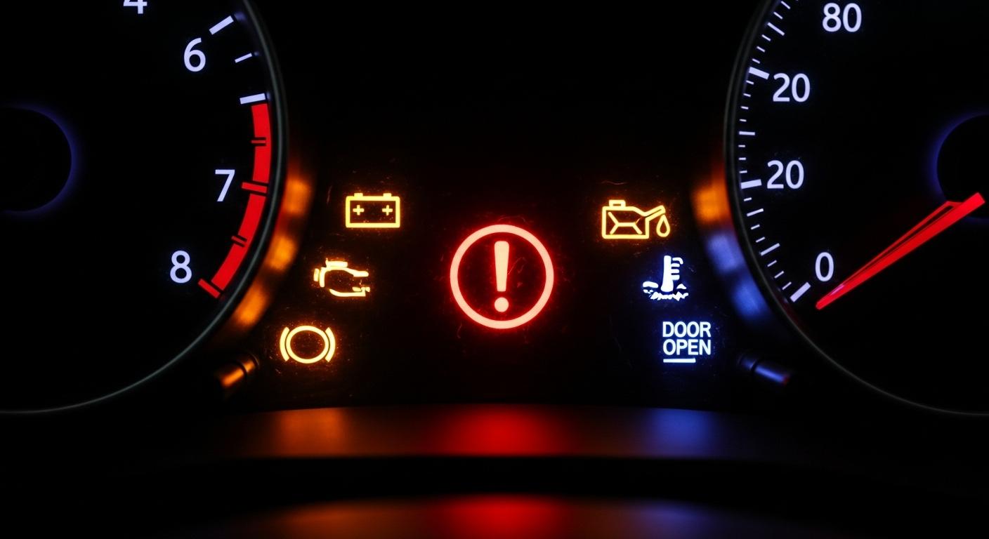 자동차 경고등 종류 느낌표