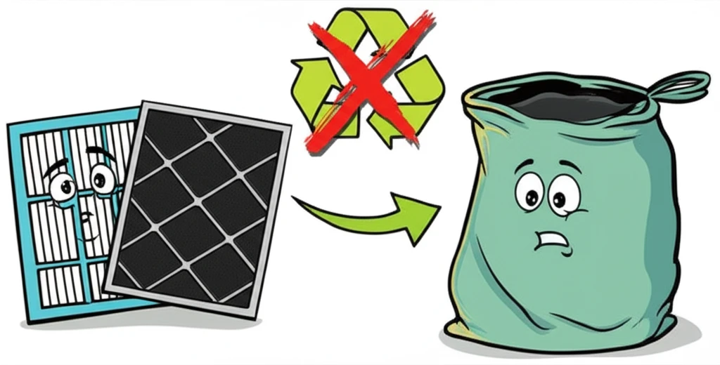 헤파필터 종량제 봉투 배출이 정답인 ..