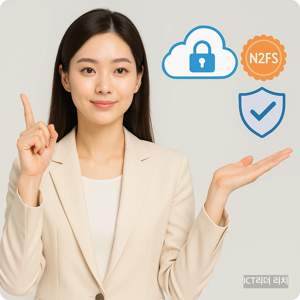 클라우드 보안 인증 비교 대표 썸네일 여성 모델