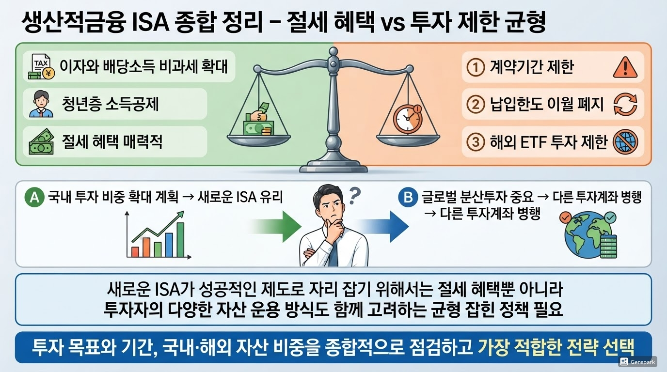 절세 혜택 vs 투자 제한 균형