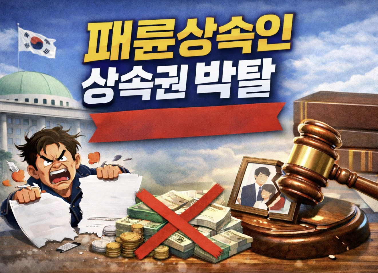 패륜상속인 상속권 박탈 확정! 2026년 개정 민법으로 보는 유류분 소송 대응법