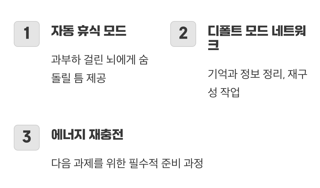 뇌가 잠시 떠나는 즐거운 휴식