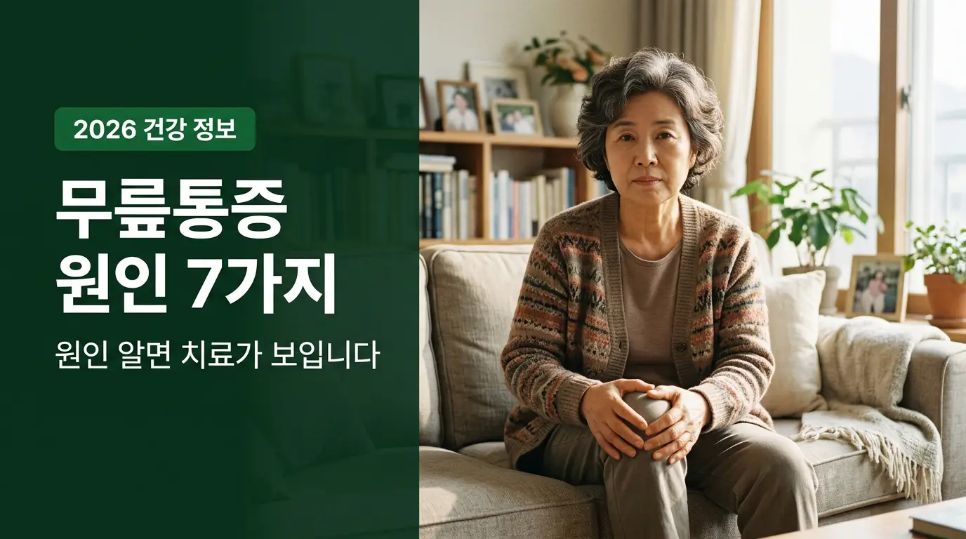 무릎통증 원인 7가지 핵심 정리