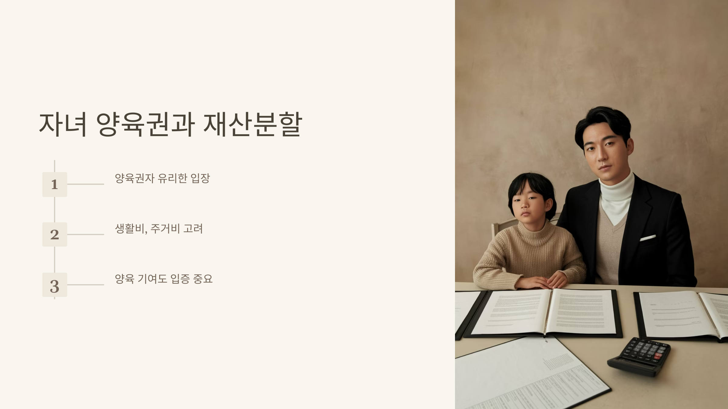 자녀 양육권과 재산분할