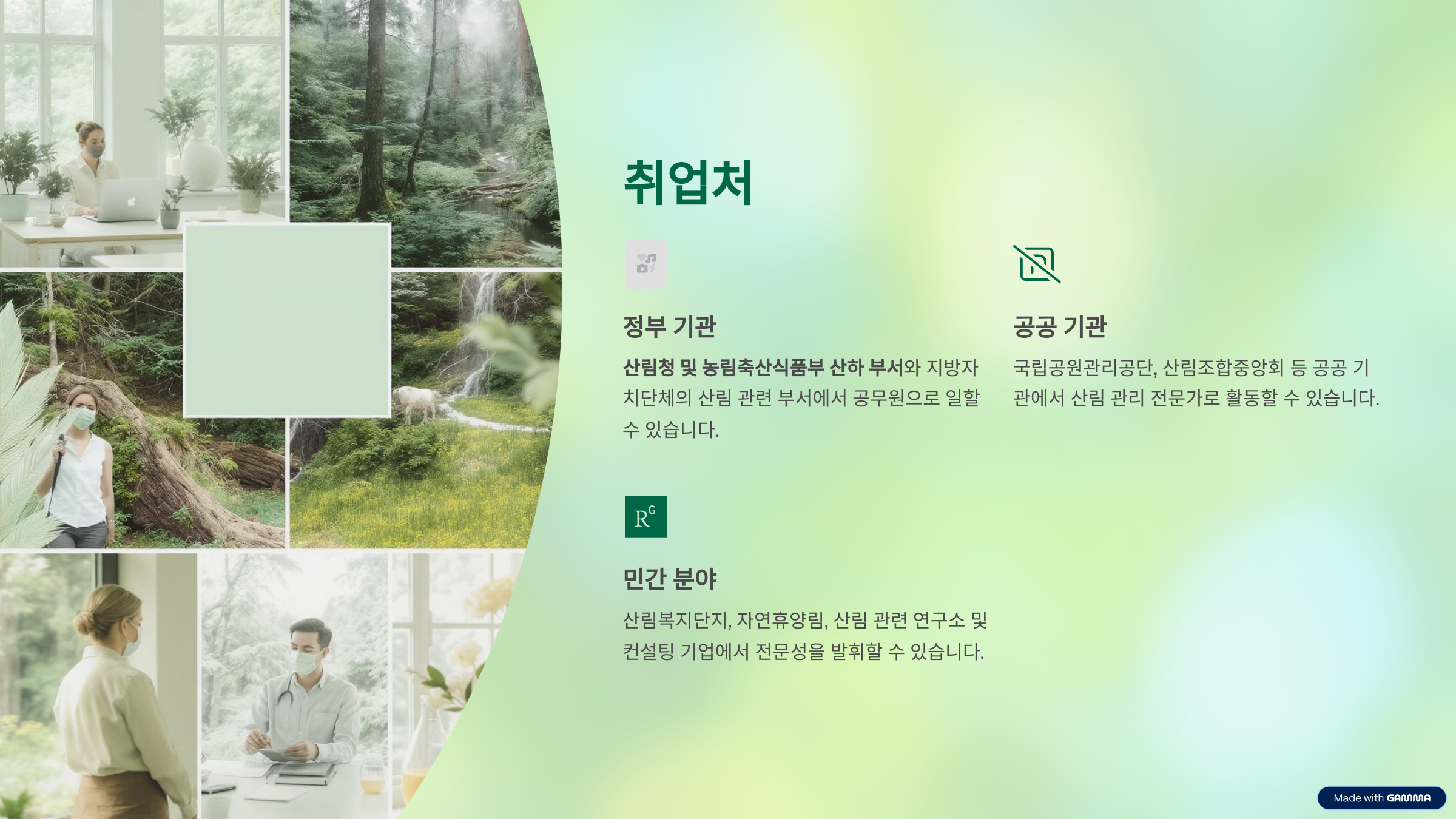 산림자원관리사 자격증 취업, 연봉