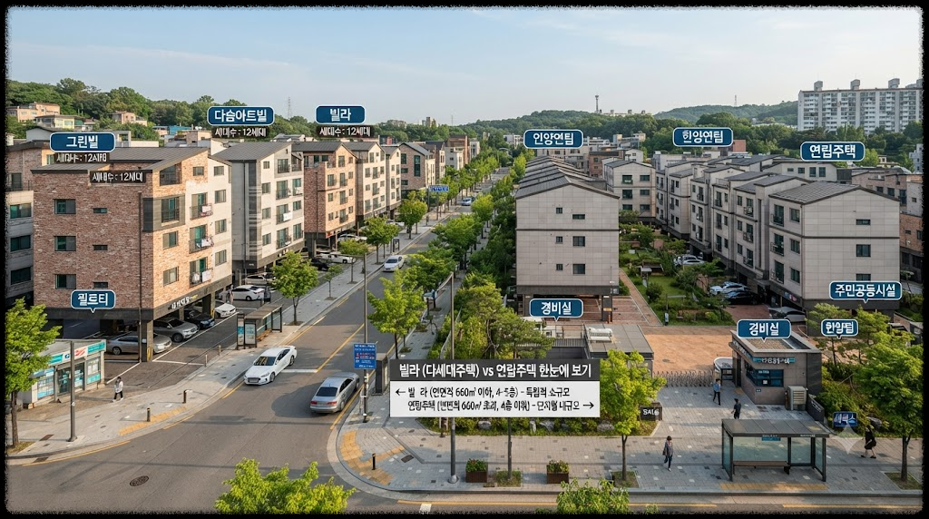 빌라와 연립주택 차이, 비슷해 보이지만 알아두면 좋은 핵심 내용