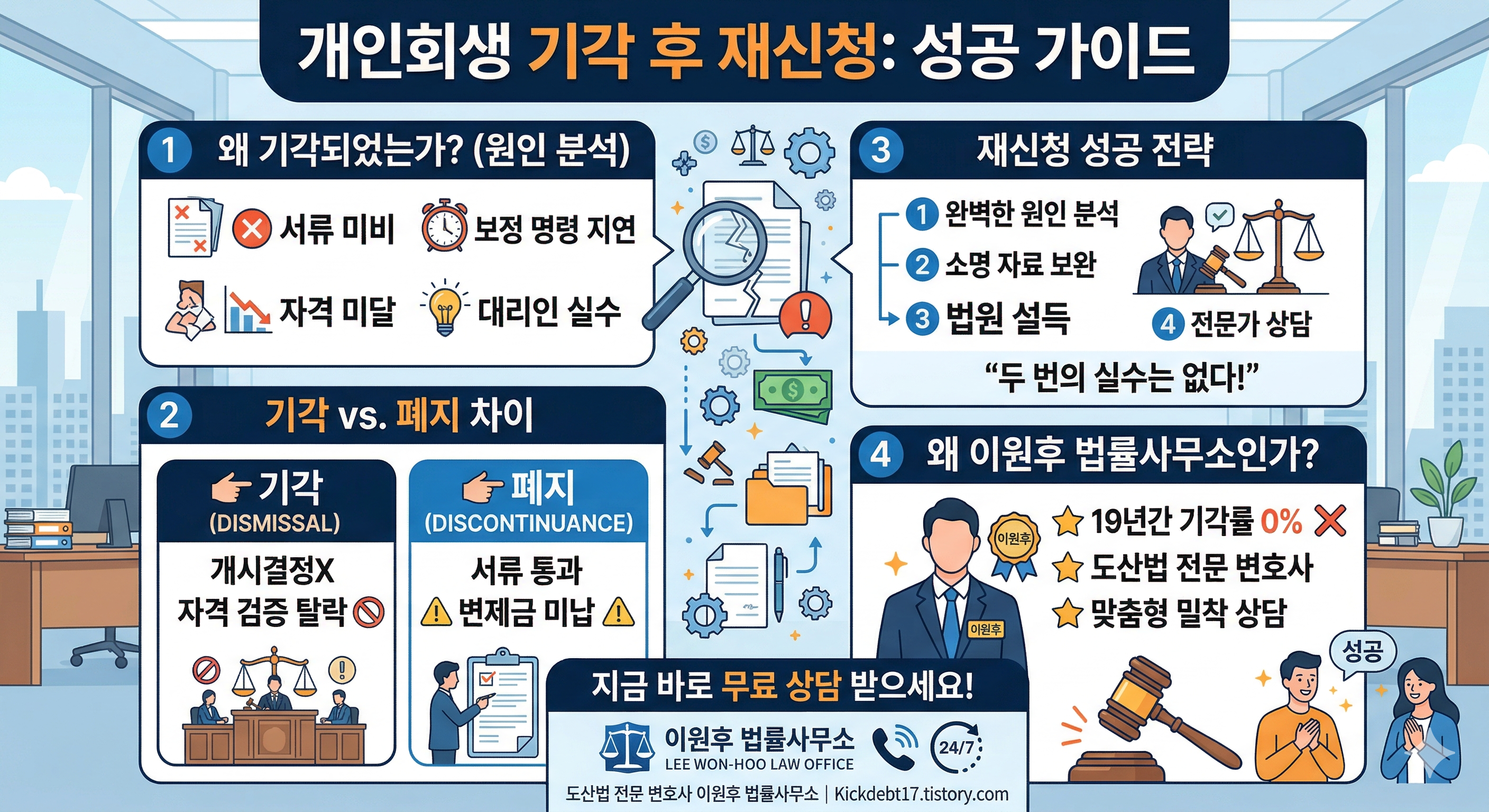 [충격] 개인회생 기각후 재신청, 똑같은 서류 내면 '100% 또' 떨어집니다 (해결책)
