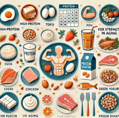 노년기 근육 유지 위한 단백질 섭취