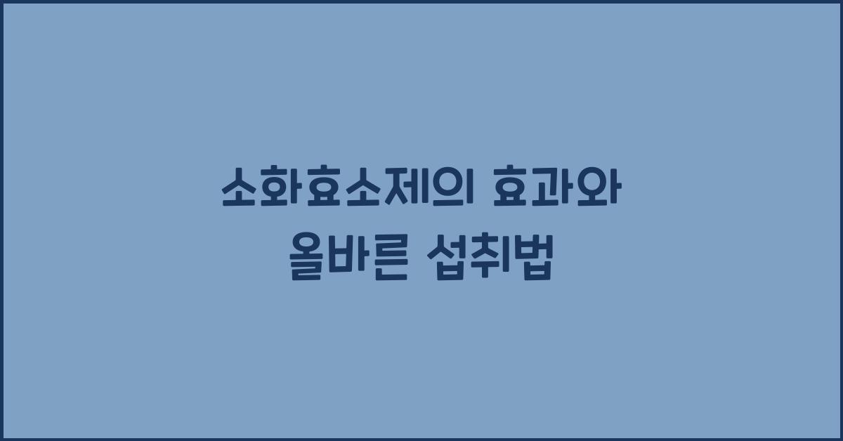 소화효소제