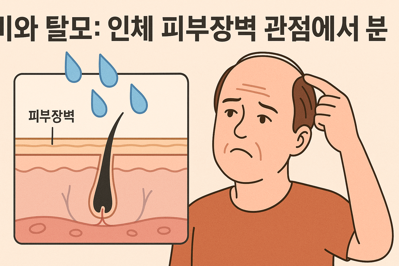 비와 탈모: 인체 피부장벽 관점에서 분석