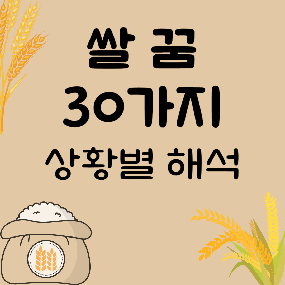 쌀꿈해몽
