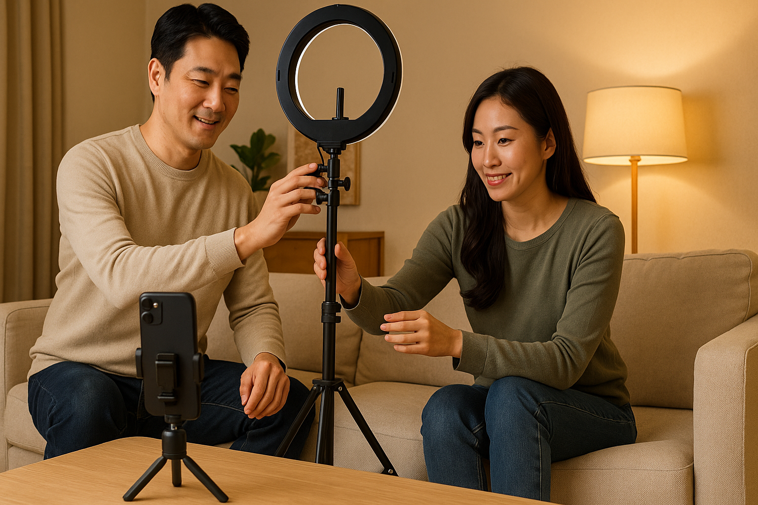 홈브이로그 촬영 준비