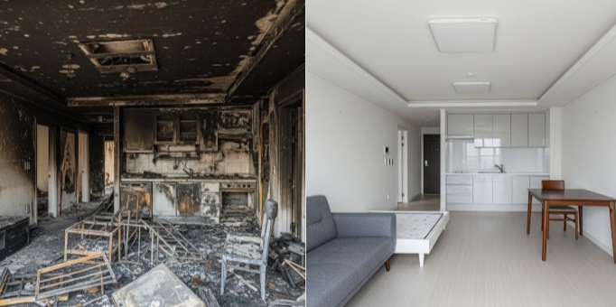 청소 후 복구 인테리어