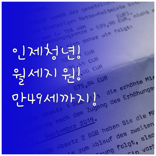 인제군 청년이라면 월세 지원 받는 법..