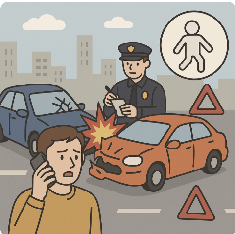 교통사고 났을 때, 사고 직후 필수조치 요령 5단계 및 주의사항 총정리 관련 사진