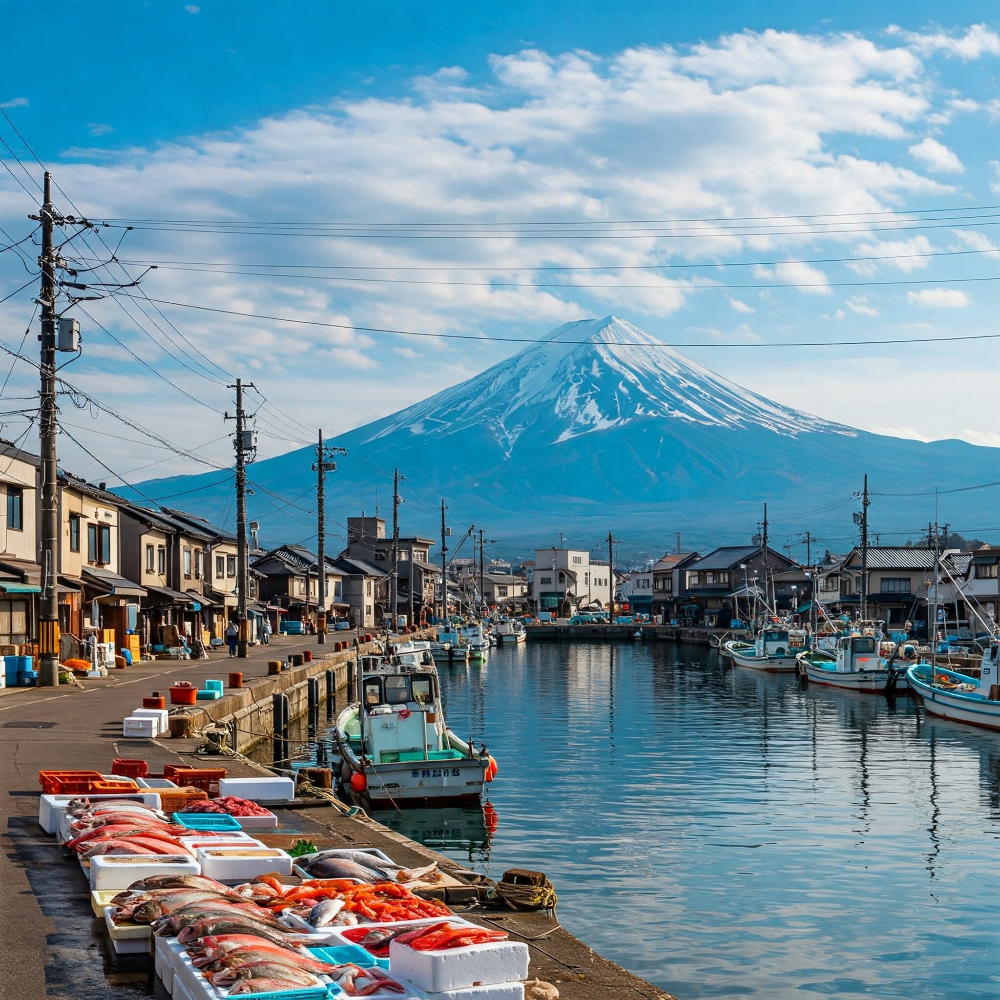 시즈오카현 시미즈 항구도시 전경