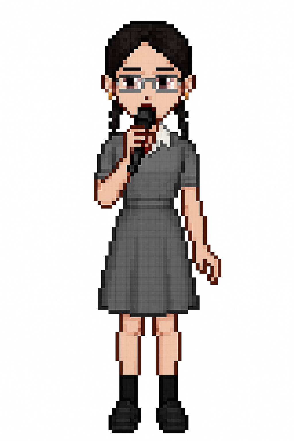 아이유 캡처 사진으로 만든 픽셀 캐릭터