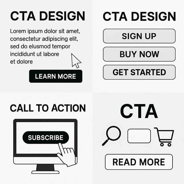 CTA 디자인 예제 가상 이미지