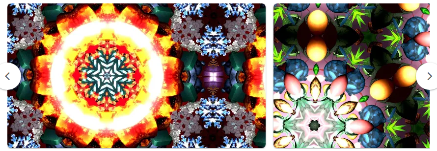 만화경 Kaleidoscope 앱, 컬러풀한 시각적 경험과 명상 효과