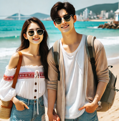 커플 감성 여행 바다
